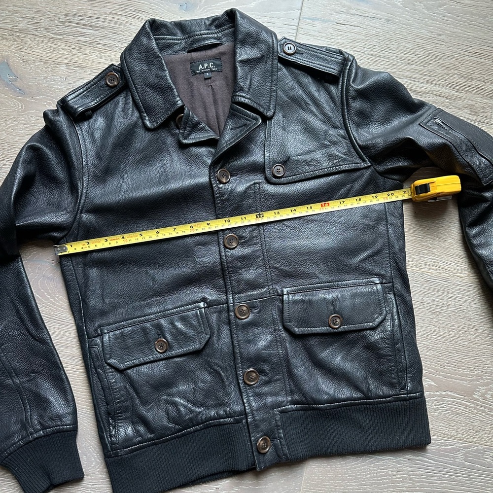APC Genuine Leather Aviator Jacket Size S